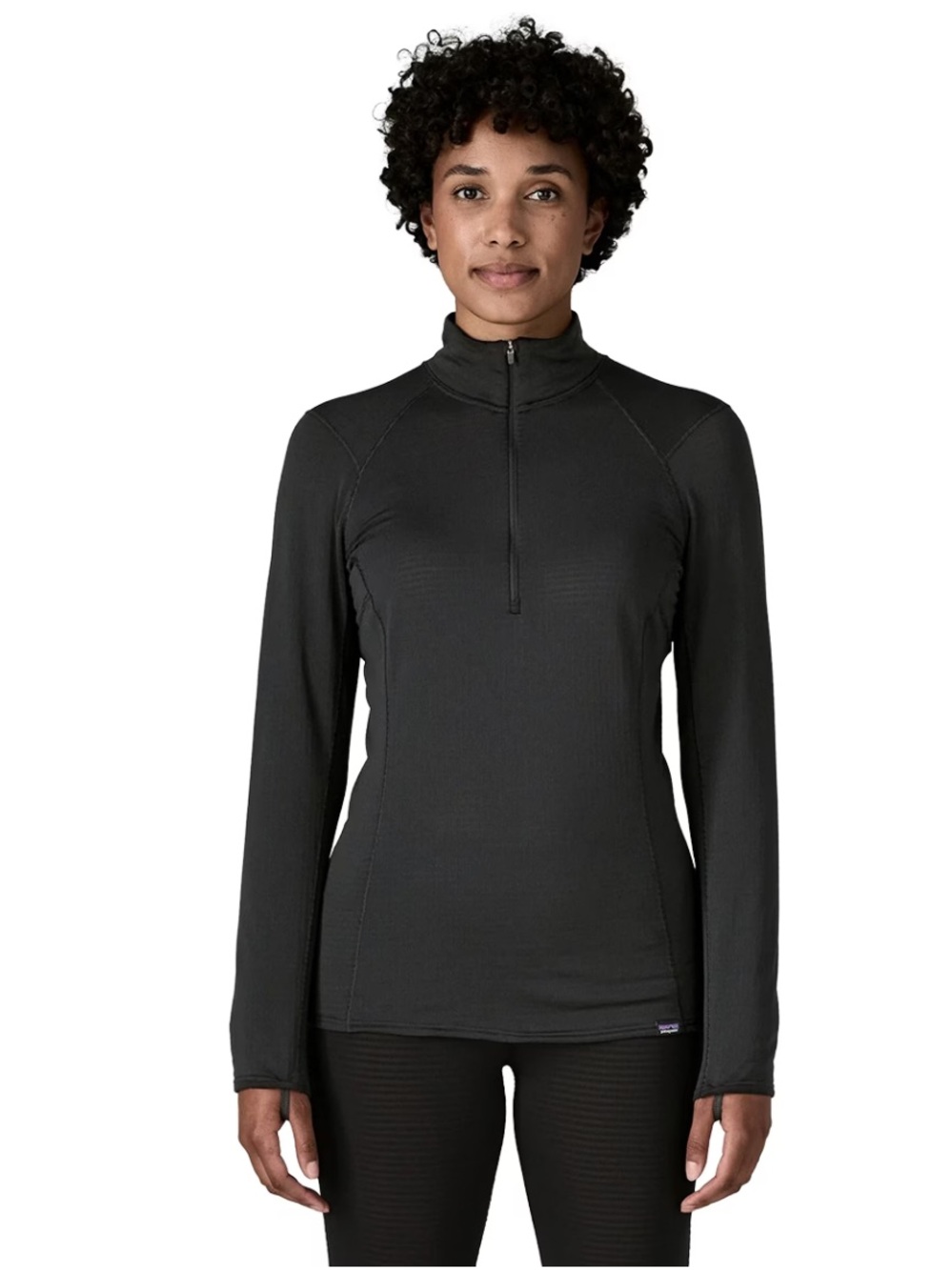 Patagonia Black Capilene Thermal Weight Base‎ Layer Top Size XL